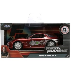 Jada Dom's Mazda RX7 Fast & Furious 1:32 Scale Burgundy 35400 : Target