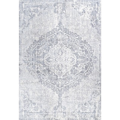 Modern Persian Fusion 8' x 10' Gray Synthetic Area Rug