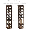 Tree City - Slim 7-Tier 45'' Vertical Wooden Shoe Rack for Entryway, Closet & Small Spaces,Holds 7-10 Pairs - 4 of 4