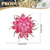 Unique Bargains Wedding Party Vintage Rhinestone Crystal Flower Lapel Brooch Pin 1 Pc - 2 of 4