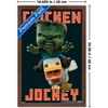 Trends International A Minecraft Movie - Chicken Jockey Framed Wall Poster Prints - 3 of 4
