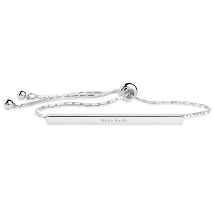 SHINE by Sterling Forever Inspirational Bar Slider Bracelet - 1 of 2