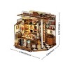 ROBOTIME 3D Puzzles Chocolate DIY Miniature House Craft Kit, Wooden Puzzle, Chocolate Shop Set for Adult, Kids Gifts, Multicolored, 6.8"*8.38"*7.96" - 3 of 4