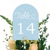 Big Dot of Happiness Wedding Hearts Dusty Blue Table Numbers Centerpieces, Double-Sided 5 x 7 inches Cards, Table Numbers - 1-20 - 4 of 4