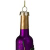 NORTHLIGHT 6" Mercury Finish Wine Bottle Christmas Glass Ornament - Purple - 4 of 4