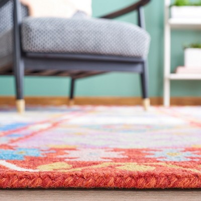 Aspen Red and Ivory Hand Tufted Wool Area Rug
