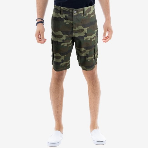 X Ray Men's Classic Fit 12.5 Inseam Knee Length Cargo Shorts In