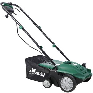 VYNXARIA Green 13-Inch Lawn Mowers - 2-in-1 Dethatcher and Scarifier with Spacious Collection Bag - 1 of 4