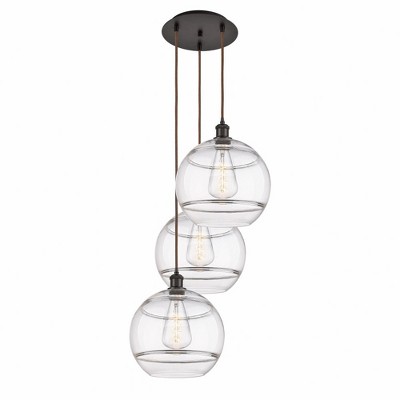 Rochester - 3 Light Cord Hung Multi Pendant In Industrial Style-40.88 Inches Tall and 18.5 Inches Wide