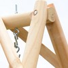Resenkos 2-Seat Swing Bench, Ergonomic A-Frame, Stable Non-Slip, Solid Wood Garden Swing, Carbonized - 4 of 4