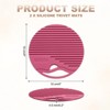 Unique Bargains Round Heat Resistant Non-Slip Silicone Trivet Mat for Pots Coasters 2 Pcs - 2 of 3