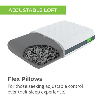 Standard White Bamboo Charcoal Memory Foam Pillow