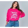 Simply Sage Market Women's Graphic Sweatshirt Whimsical Let's Get Jolly - 2 of 4