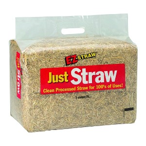 Rhino Seed EZ Straw Just Straw 1 Cubic Foot UV Protected Premium Clean Processed Seeding Straw Bale for Bedding, Nesting, and Craft Projects - 1 of 4