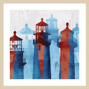 Amanti Art Lighthouse I  by Edward Selkirk Wood Framed Wall Art Print - 1 of 4