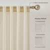 52"x84" Lush Decor Calia Textured Stripe Sheer Window Curtain Panels Neutral Pair - 4 of 4