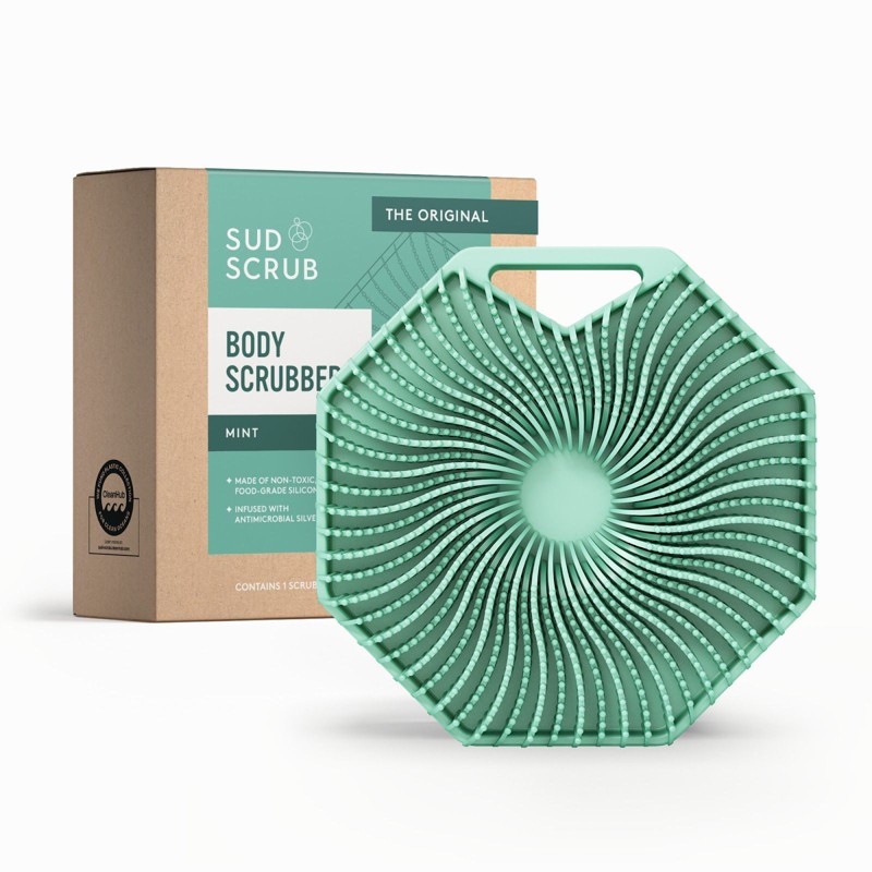 Sud Scrub Antimicrobial Silicone Body Scrubber