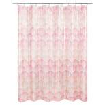 Ombre Wave Shower Curtain Coral - Allure Home Creations