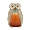 Terra Cotta Owl Figurine with Glazed Accents (Set of 4) - 3 of 4