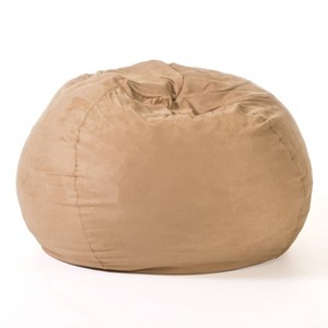 Christopher Knight Home Madison Faux Suede 5-Foot Beanbag - Camel