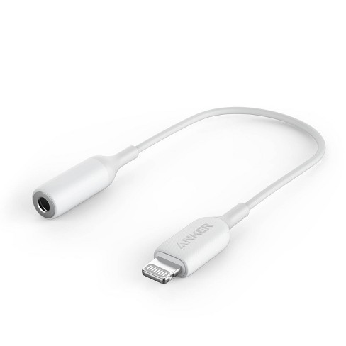 Where can I buy a male 3.5mm audio jack to female lightning port that  allows me to plug Apple earbuds with a lightning connection into a device  with an audio jack output? 