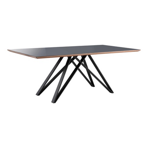 Seldovia Mid Century Dining Table Matte Black Modern Home Target