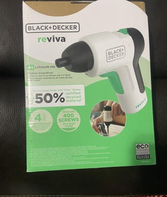 BLACK+DECKER Reviva 4-volt 1/4-in Cordless Screwdriver(Charger