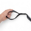 Alilang Reflective Dog Leash with Double Handle for Training and Control - Heavy Duty Nylon, 6ft Long, Soft Padded Grips for Comfort, Black - 2 of 4