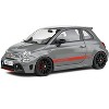 2022 Fiat 695 Abarth XSR Yamaha Record Gray with Red Stripes 1/18 Diecast Model Car by Solido - 4 of 4