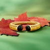 Ross-Simons Onyx Twisted Cuff Bracelet in 18kt Gold Over Sterling - 3 of 4