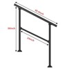 Hand Rails for Outdoor Steps, Wrought Iron Railing, Exterior Hand Railing for Steps, Porch Railing Kit - 2 of 4