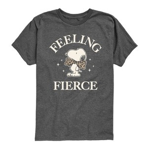 Boys' - Peanuts - Feeling Fierce Snoopy Short Sleeve Graphic T-Shirt - 1 of 4