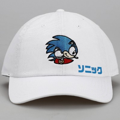 Sonic the Hedgehog Snapback Brimmed Hat - Sonic Spinning - White