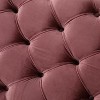 Sapphtopaz Ottoman with Velvet Upholstered Elegant Vanity Stool with Button-Tufted, Versatile Foot Stool for Living Room, Bedroom - 3 of 4