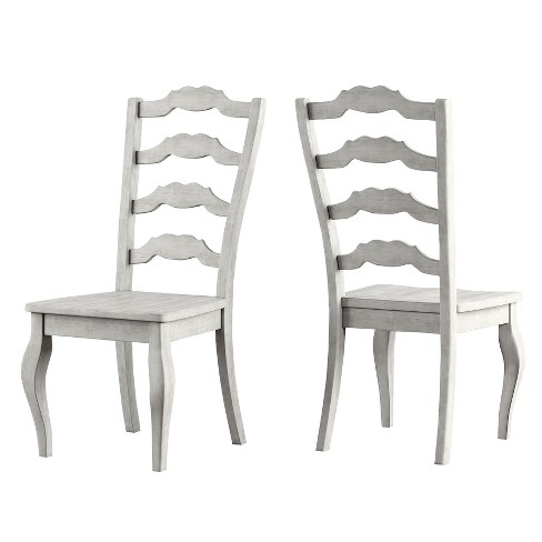 Set Of 2 South Hill French Ladder Back Dining Chair White - Inspire Q : Target