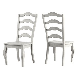 South Hill French Ladder Back Dining Chair (Set Of 2) - Antique White - Inspire Q