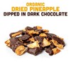Mavuno Harvest Organic Dried Pineapple Dipped in Dark Chocolate Fruit Snacks, All Natural Vegan Treat, Bursting with Flavor, 3 oz Bags - 6 PK - 3 of 4