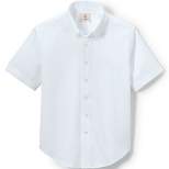 Lands' End School Uniform Boys Short Sleeve No Iron Pinpoint Dress Shirt