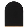 Kate and Laurel Schuyler Arch Wall Mirror with Shelf, 20x28, Brown - 4 of 4
