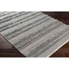 Mark & Day Padiham 2'x3' Rectangle Woven Indoor Area Rugs Medium Gray: Handwoven Stripe Viscose Wool, Stain-Resistant - 4 of 4