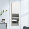 DOMETOUR Wall Mounted Full Length Mirrors Bedroom Entrance Aluminum Alloy Metal Frame Decorative Mirror, Gold 48 "* 13.8" - 2 of 4