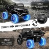 Kids Ride On Truck, 12V Licensed Mercedes-Benz Unimog with Remote Control, Battery Powered Electric Ride-On Car with Spring Suspension - 3 of 4