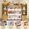 Children's Bookshelf with 8 Removable Storage Boxes, Kids Bookshelf and Toy Storage, 2 Storage Cabinets, Suitable for Study Room, Bedroom, Kids Room - 3 of 4
