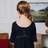 Hope & Henry Girls' Ruffle Sleeve Ponte Dress with Suede Detail, Kids, 6 - 3 of 4