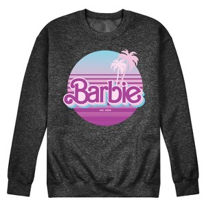 Men's - Barbie - Retro Summer Sunset Graphic Fleece Sweatshirt - 1 of 4