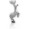 Nambe Red-Nosed Reindeer Figurine - Metal Alloy Holiday Collectible for Christmas Decor, Festive Accents for Holiday Mantel Figurines - 2 of 4