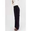 Women's High Rise Tencel Wide Cargo Pants - RISEN - 2 of 4
