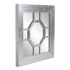 Howard Elliott 24"x24" Square Wood Framed Octagonal Windowpane Accent Mirror: Silver Leaf Finish, Wall Mount, Modern Decor - image 3 of 4