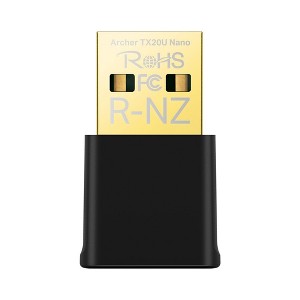 Refurbished: TP-Link Nano USB Wi-Fi 6 Adapter for PC (Archer TX20U Nano) AX1800 2.4G/5G Dual-Band Wireless Network - Manufacturer Refurbished - 1 of 3