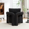 SEYNAR Mid Century Modern Teddy Upolstered Accent Chair with Poilow - 4 of 4